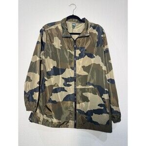 Wild Fable Camo Windbreaker Type Womens Jacket Medium Drawstring  At Bottom